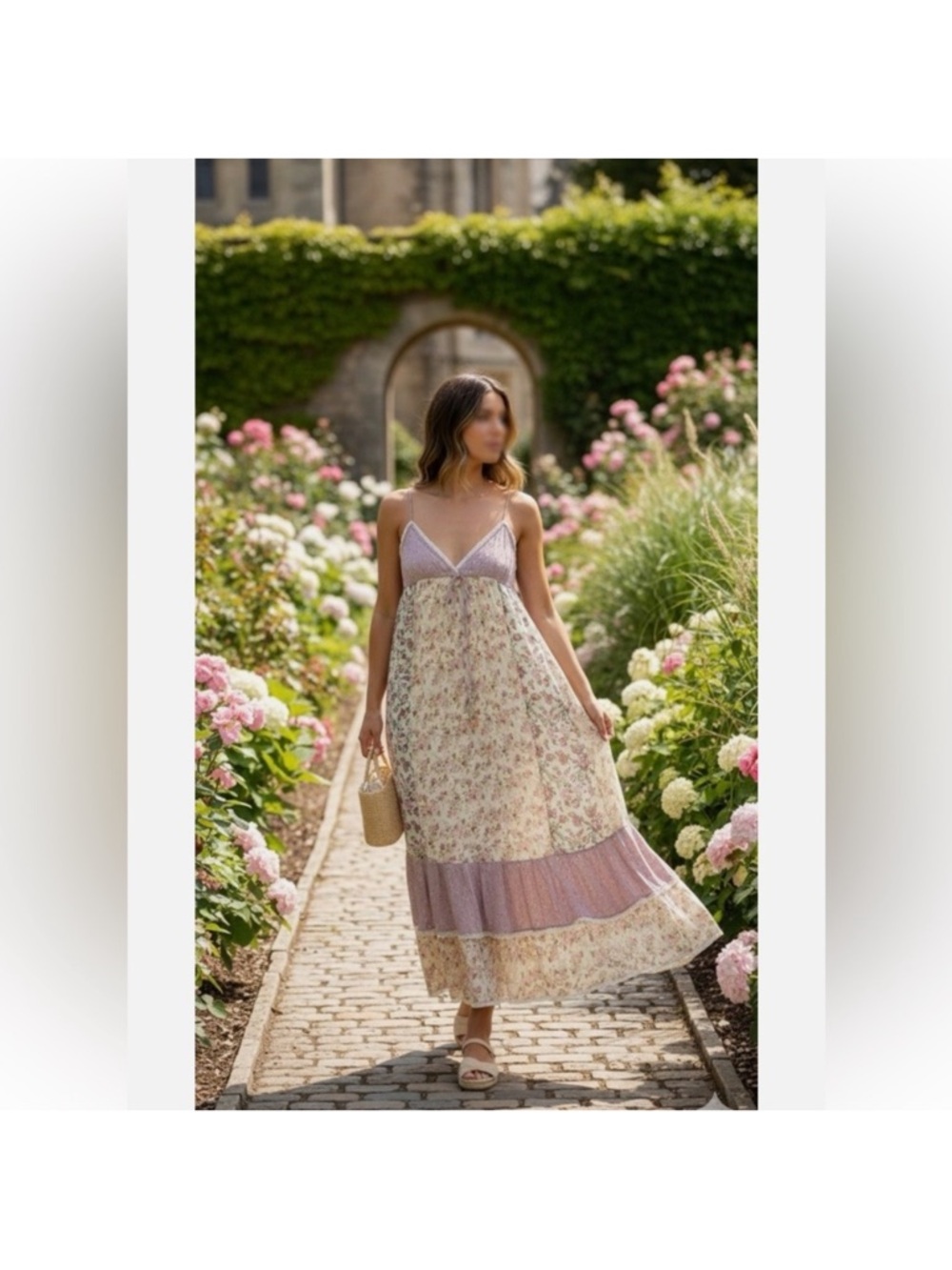 ZARA PATCHWORK FLORAL DRESS
